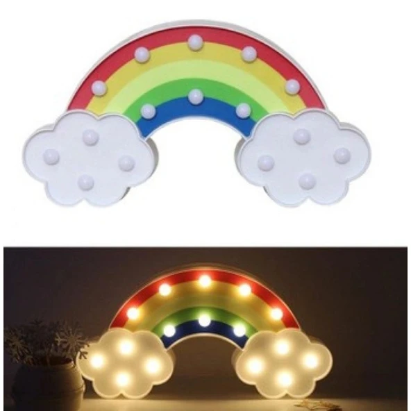 Led Işıklı Gökkuşağı Gece Lambası ürün görseli 1