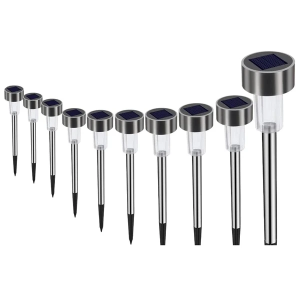 Metal Gövdeli Solar Bahçe Lambası 10 lu Paket ürün görseli 1