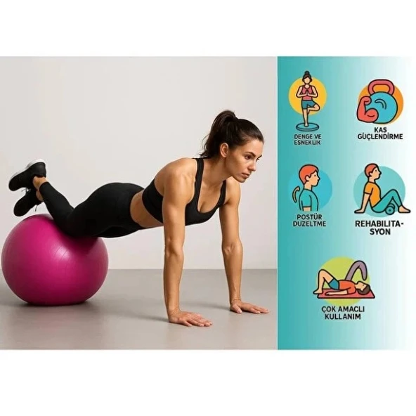 60 cm Pilates Topu - Resim 4