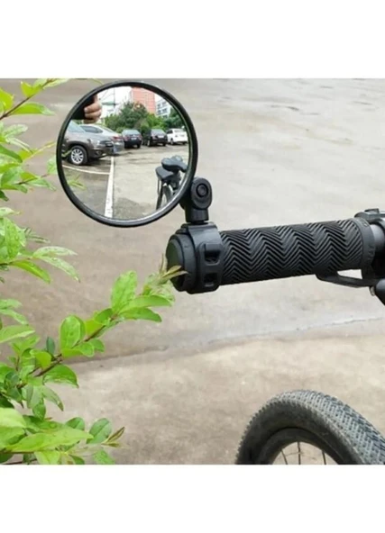 Sarissa Geniş Açılı Gidon Bağlantılı Ayna 360 Derece Dönen Vidalı Bisiklet Scooter Dikiz Aynası ürün görseli 1