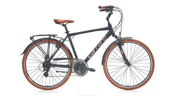 Carraro Elite 804 28"Jant V Fren 48 Cm Kadro 24 Vites Şehir Bisikleti Siyah Kahve Bakır ürün görseli 1