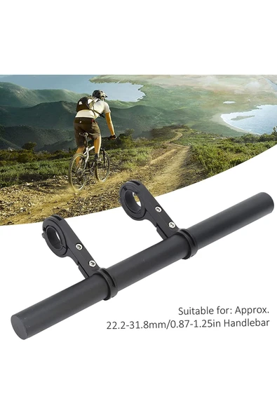 Bisiklet Gidon Aksesuar Uzatma Aparatı 30 Cm Genişletici Çubuğu Işık KM Far Tutucu ürün görseli 1
