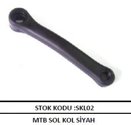 MTB BİSİKLET SOL KOL SİYAH DİŞLİ KOLU - Resim 2