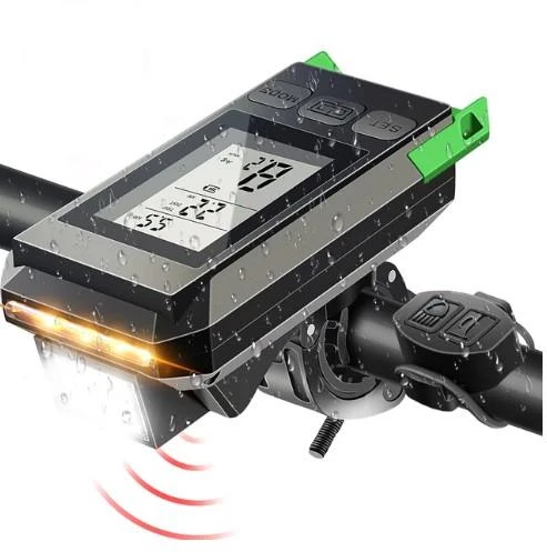 Forte GT 6145 450 Lümen Bisiklet Ön Işık Ve Km Saati Wireless Kablosuz Yeşil Renk ürün görseli 1