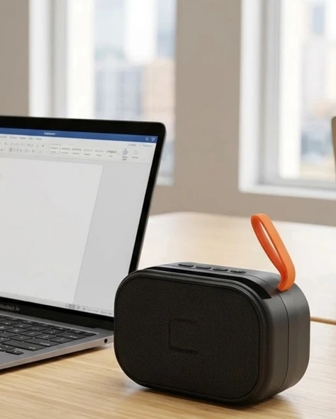 Mini Kablosuz Ses Bombası Bluetooth Usb Girişli Hoparlör ürün görseli 1