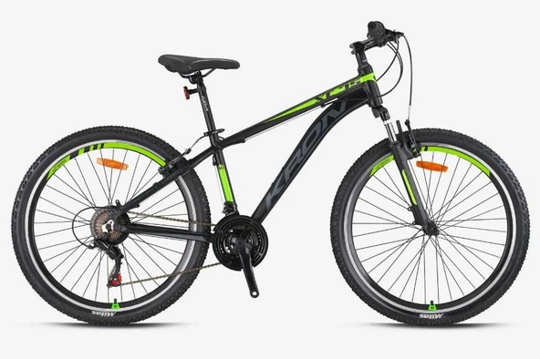 Kron XC 75 27.5" Jant Dağ Bisikleti V-Fren 21 Vites Kelebek Vites Dağ Bisikleti Siyah Neon Sarı ürün görseli 1