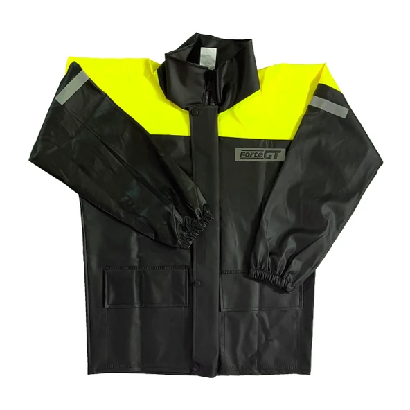 Forte Gt 1134 Motosiklet PVC Yağmurluk Cepli Alt Üst Takım S Beden Sarı ürün görseli 1