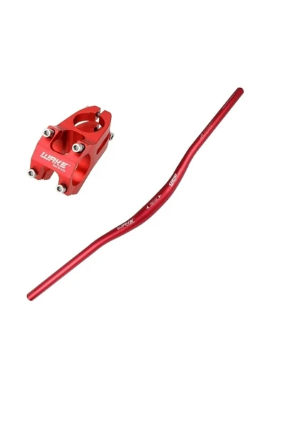 Wake 78cm Gidon+gidon Boğazı Takım (kırmızı) Waketakım renkli gidon ürün görseli 1