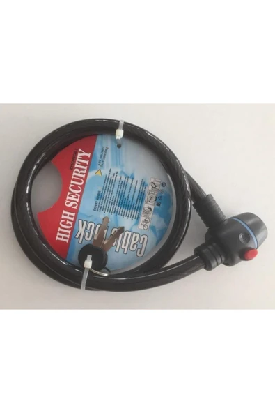 Bisiklet Motor Kilidi Halatlı Kalın Anahtarlı Kilit 15 X 1000 Sağlam Ve Kullanışlı Kilit ürün görseli 1