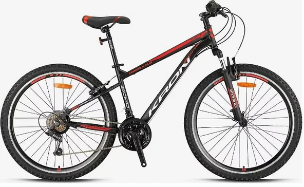 Kron Vortex 4.0 26 Jant 16 Kadro 21 Vites V Fren Dağ Bisikleti Siyah Kırmızı ürün görseli 1
