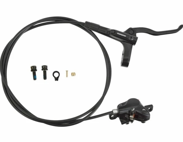Shimano MT200 Arka Fren Seti Uzun KabloHidrolik Fren Seti MT200 Sağ 1800 mm (Siyah)Elektrikli Bisiklet Uyumlu ürün görseli 1