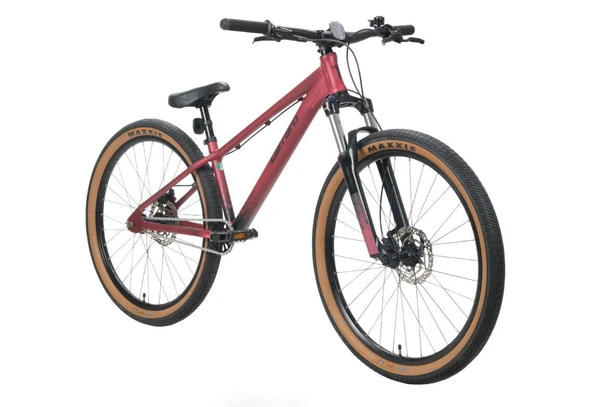Carraro Bandit Dirty Jump 26" Jant Single Speed Freeride Dirt Jump Akrobasi Bisikleti Koyu Kırmızı ürün görseli 1
