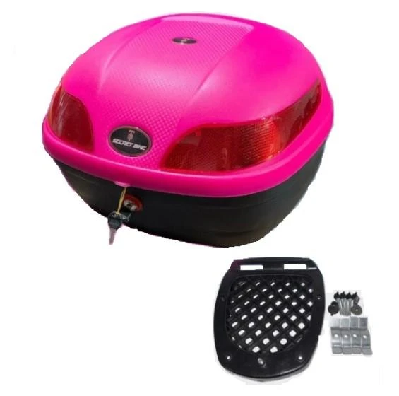 Secret Bike Motosiklet Arka Çanta 33 Litre Pembe Sepet Port Bagaj Kilitli ürün görseli 1