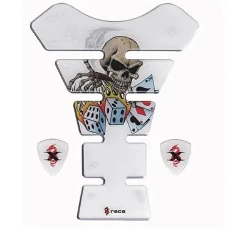 Xrace TX 02 Gambit Skull Gaz Yakıt Tankı Depo Koruyucu Kuru Kafalı Tankped ürün görseli 1