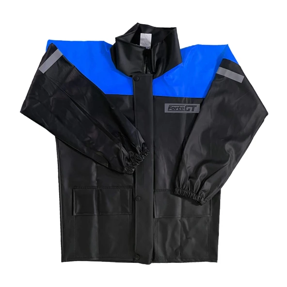 Forte Gt 1134 Motosiklet PVC Yağmurluk Cepli Alt Üst Takım M Beden Mavi ürün görseli 1