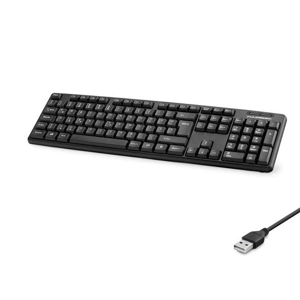 Kablolu Standart Klavye F Siyah HDX2601 ürün görseli 1