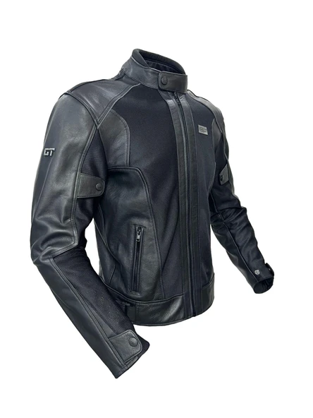 Forte Gt 2002003 Black Panther Hakiki Deri Full Koruma Mevsimlik Motosiklet Montu M Beden Siyah ürün görseli 1