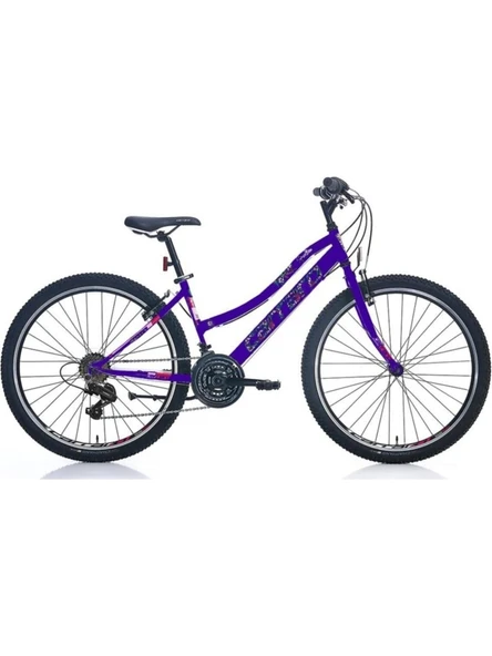 Carraro Speed 262 V 26"Jant 41 CM Kadro 21 Vites Bayan Bisikleti Eflatun Beyaz Mor ürün görseli 1