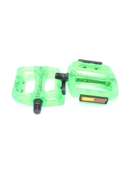 NECO WP601 Geniş MTB BMX Platform Pedal 110 x 100 mm 415 Gram Transparan Yeşil ürün görseli 1