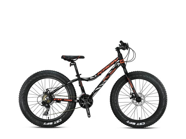 Kron Fxc 500 Fat Bike MD 24" Jant 13 cm Kadro 21 Vites Dağ Bisikleti Sarı Siyah ürün görseli 1