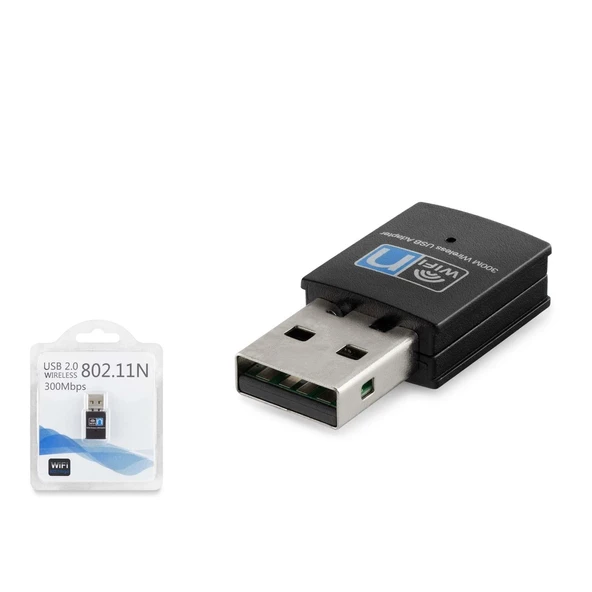 Wıfı Adaptör 300Mbps Siyah HDX2255 ürün görseli 1