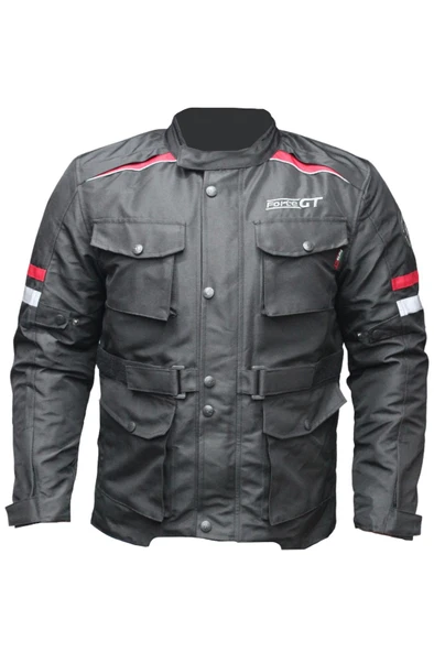 Forte Gt 1065 Metropolis Full Koruma 4 Mevsim Kışlık Motosiklet Montu M Beden Siyah ürün görseli 1