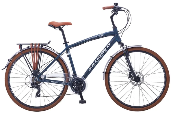 Salcano Sarajevo 700 Man Hidrolik Fren 28" Jant 19'' 21 Vites Hidrolik Fren Şehir Bisikleti Mavi ürün görseli 1