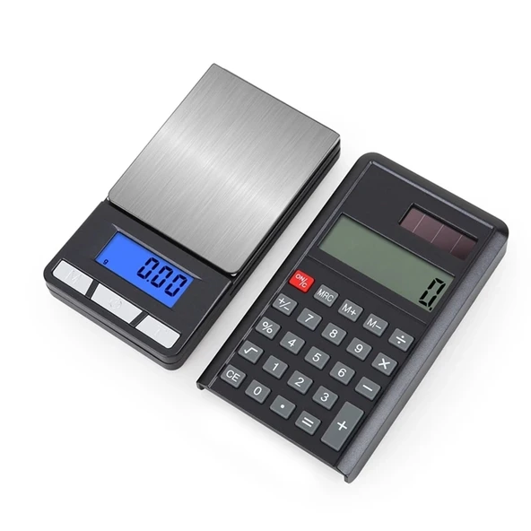 Lcd Ekran Elektronik Hesap Makineli Hassas Dijital Takı Altın Gram Ölçer Terazi (500g 0.1g) ürün görseli 1