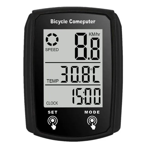 FORTE GT 6146 Kablolu Kilometre Saati Bisiklet Hız Ölçer Km Saati Yol Bilgisayarı ürün görseli 1