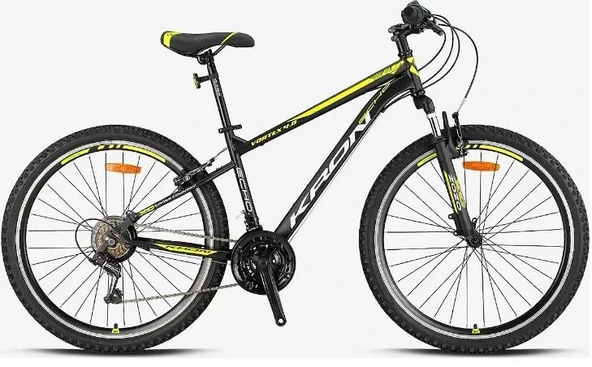 Kron Vortex 4.0 26 Jant 16 Kadro 21 Vites V Fren Dağ Bisikleti Siyah Neon Sarı ürün görseli 1