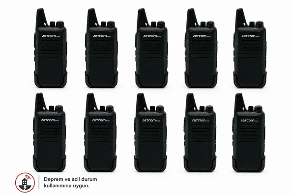 N446 PMR Deprem ve Acil Durum El Telsizi (10'lu Set) ürün görseli 1