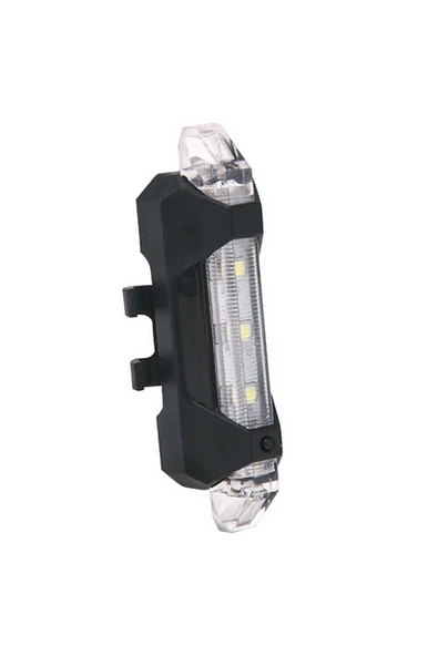 Bisiklet Işığı Led Stop Arka Ikaz Işık Lamba Usb Şarjlı 4 Mod - Beyaz Işık ürün görseli 1