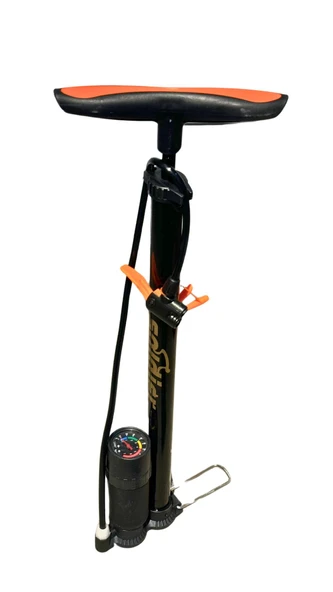 XBYC 9661 Göstergeli Ayaklı Bisiklet Pompa 150PSI Yüksek Basınçlı TOP-HAVUZ-MOTOSİKLET Pompası ürün görseli 1