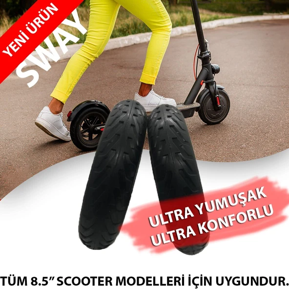 Xiaomi 8.5 İnç Elektrikli Scooter Dolgu PATLAMAZ Lastik Sway ürün görseli 1
