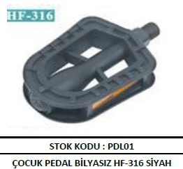 BİSİKLET Çocuk Pedal Bilyasız HF-316 Siyah ürün görseli 1
