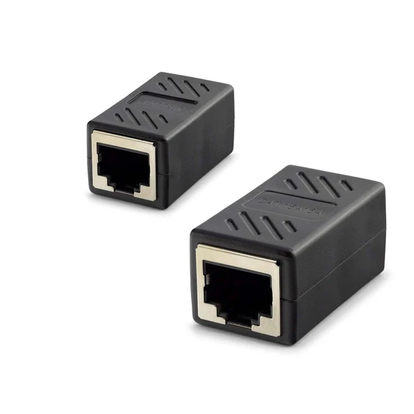 RJ45 Dişi - Dişi Uzatma Adaptörü - Siyah HDX5066 ürün görseli 1
