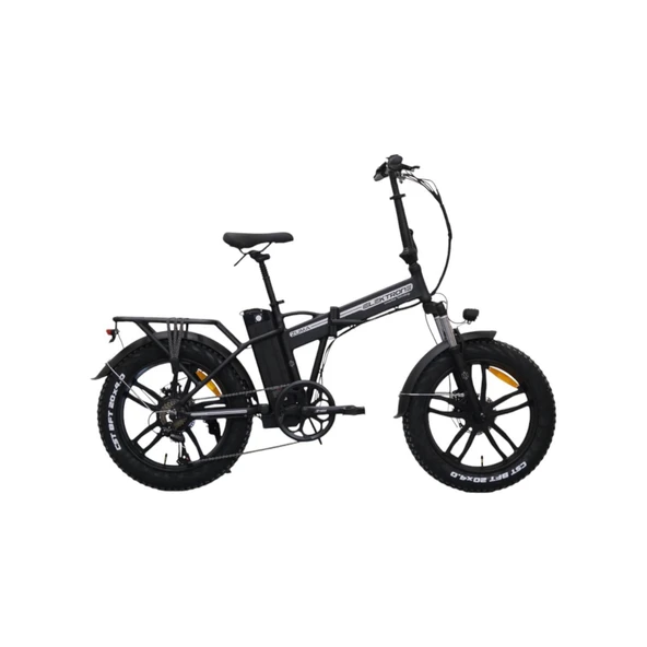 Kron Elektron Zuma 20 Jant Katlanabilir 36 Volt 350 Watt Elektrikli Bisiklet Siyah ürün görseli 1