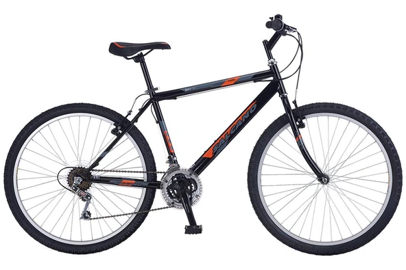 Salcano Excel 26"Jant V-Fren 18 Kadro 21 Vites Dağ Bisikleti Siyah Gri Turuncu ürün görseli 1