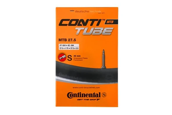 Continental 27.5x1.75-2.40 SV42mm MTB Bisiklet İç Lastik 27,5 Jant İnce Sibop Presta İç Lastik ürün görseli 1