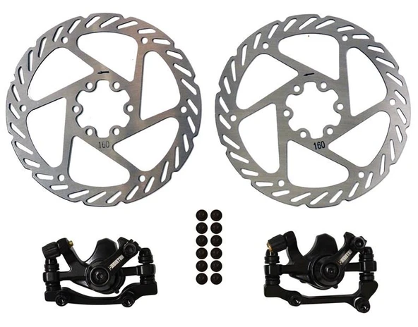 Asistan Bauer DB10 Mekanik Disk Fren Ön/Arka Set MEKANİK DİSK FREN SETİ ürün görseli 1