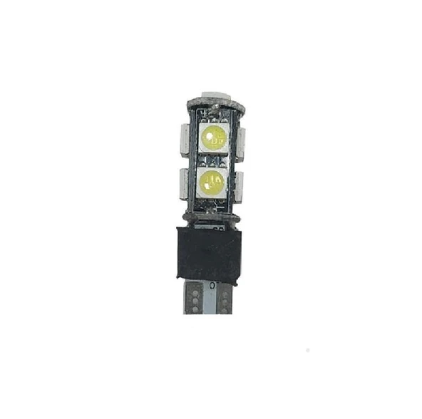 Motosiklet T10 Led Işık İkaz Stop Lambası Çakarlı Led Aydınlatma Beyaz Işık ürün görseli 1