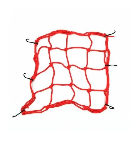 Motosiklet Kask Ve Bagaj Filesi Plastik Kancalı File 35X35 Cm Kırmızı ürün görseli 1
