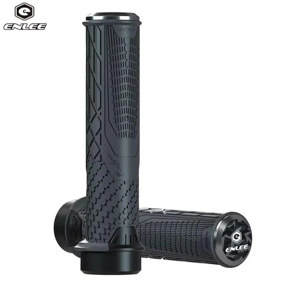 Enlee Mtb Bmx Elcik Silikon Bisiklet Elcik Kaymaz Yapı 140 mm Bisiklet Elciği Kolay Kavrama Gri ürün görseli 1