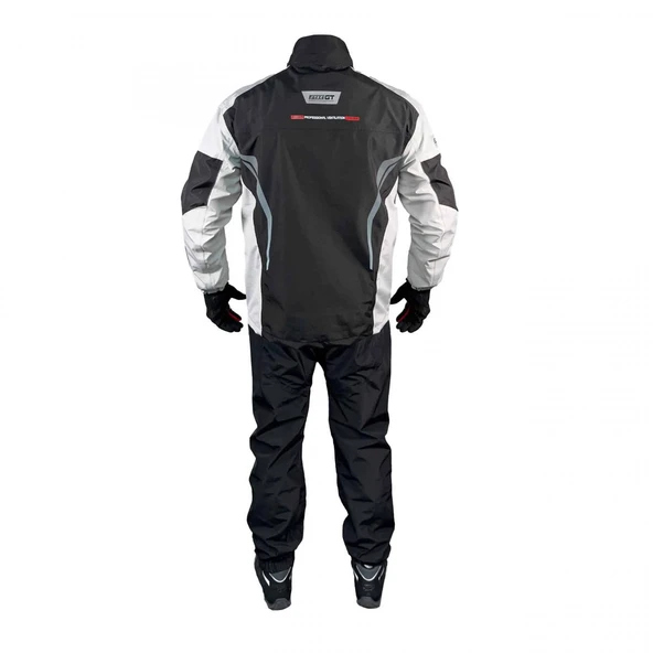 FORTE GT 2001140 Motosiklet Yağmurluk Takım Alt Üst Cepli Şık Takım Tam Koruma Taş Siyah 3XL Beden ürün görseli 1