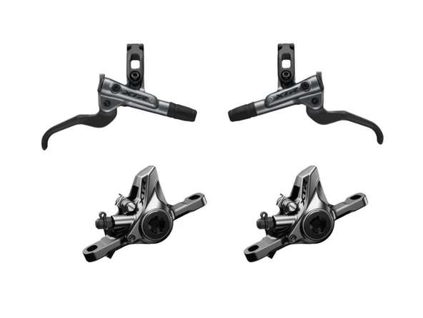 Shimano XTR M9100 Karbon Kollu Ön+Arka Hidrolik Fren Takımı Ön Arka Fren Takımı Titanium Balatalı ürün görseli 1
