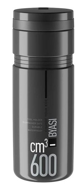 Elite-Byası Bisiklet Alet Kutusu 600 ml Gri Renk Kırılmaya Isıya Dayanıklı Alet Matarası (0111816) ürün görseli 1
