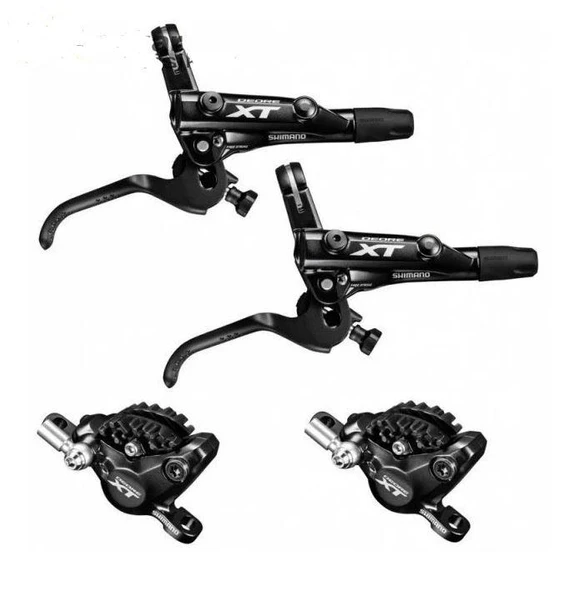 Shimano Deore XT M8100 Ön+Arka Hidrolik Fren Takımı Soğutucu Balatalı Ön Arka Set Fren Takımı ürün görseli 1