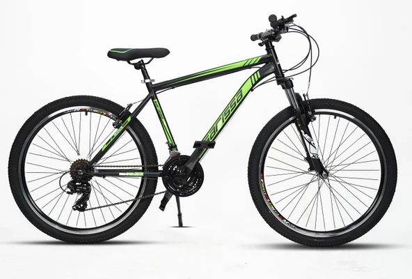 Sarissa Moon 26" Jant MTB Ön Amortisörlü Shimano 21 Vites V Fren Dağ Bisikleti Siyah Yeşil ürün görseli 1