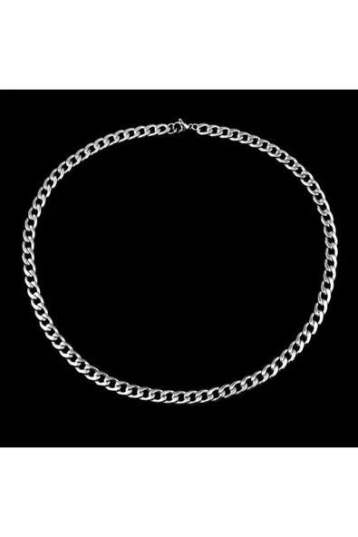 Erkek Çelik Zincir Kolye 4mm 60cm - Resim 4
