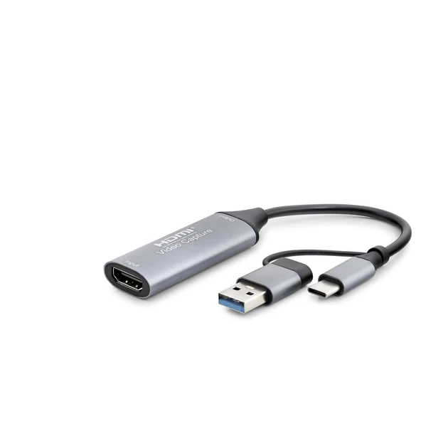 Hdmı Vıdeo Capture Type-C + Usb3.0 4K 30Hz Gri HDX7844 ürün görseli 1